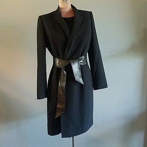 Calvin Klein Patterned Black on Black Suit